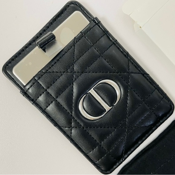 Dior Leather Phone Card Holder with Mirror - Picture 3 of 13